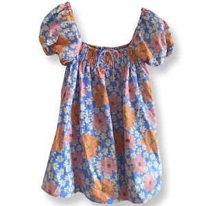 SABO skirt puff sleeve mini floral dress size small